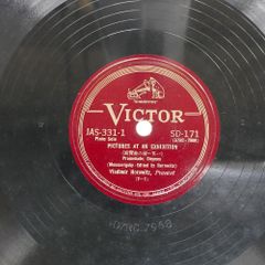 米 国内盤 ウラディミールホロヴィッツ/PICTURES AT EXHIBITION/VICTOR SD171 SP