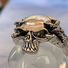 25号 リング　指輪　シルバー　爪　ドクロ　スカル　骸骨　デビル　デーモン　骨