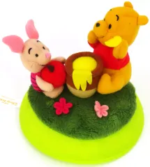 【中古】ぬいぐるみ プーさん＆ピグレット 台座付きぬいぐるみ 「くまのプーさん」東京ディズニーリゾート限定