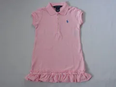 ★5 新品 未使用 ラルフローレン ralph lauren アウトレット 子供服 女の子 3歳 約 95cm ベビー服 半袖 ワンピース ピンク ポロ地 スモールポニー 春 夏 ガールズ 女児 キッズ ベビー 【中古】 ユーズド リサイクル