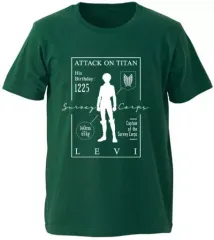 【中古】衣類 リヴァイ Tシャツ グリーン メンズMサイズ 「進撃の巨人」