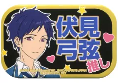【中古】バッジ・ピンズ(キャラクター) 伏見弓弦 スクエア型推し缶バッジ～制服ver.～vol.2 「あんさんぶるスターズ!」