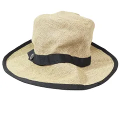 美品 THE NORTH FACE ザ・ノースフェイス ハイクブルームハット サファリハット ロゴ 刻印 金具 帽子 キャップ M ベージュ NN02343 メンズ レディース 古着 中古 USED