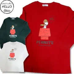 スヌーピー メンズ 長袖 プリント ワンポイント ロンT 妄想 パイロット 柄 アメカジ 薄手 / bia404