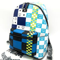 本物保証 MCM チェッカーボード柄 バックパック | Mercari
