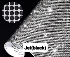 ★2色選べる★デコレーションクリスタル ラインストーンシール(自己粘着)12×20×2枚セット