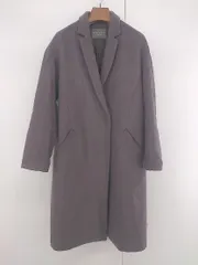 ◇ A day in the life UNITED ARROWS ウール混 小豆色 ロング丈 長袖 コート ダークブラウン系 レディース P  【1307040013977】