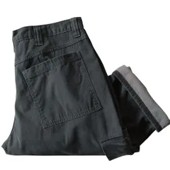 ■古着 Wrangler ラングラー 防寒カーゴパンツ/裏起毛/黒/実寸W36L32【L5165】