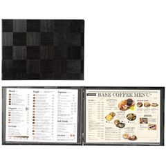♪新品＆未使用＆未開封♪ メニューブック b5 横型 メニューカバー お品書 おしゃれ メニュー表　メニューファイル　メニュー帳 業務用 高級 カフェ バー bar 飲食店 備品 送料無料 yyb-cp08