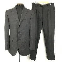 23区★春夏ウール/シングルスーツ/上下セットアップ【メンズS/46/グレー】背抜き◆BG775<sale>