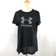 UNDER ARMOUR【アンダーアーマー】 半袖Ｔシャツ【XL/レディース/黒/black/ロゴプリント】Tops◆BJ034-a