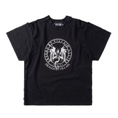 EMOSTANCECLUB WASHED VIENNA HORSE PATCH ZIP UP HOODIE NAVY