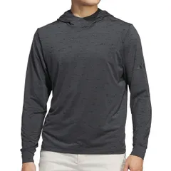 [アディダスゴルフ] ゴルフフード付きトレーナー UVケア付キ プリント 長袖フーディー メンズ カーボン／ブラック [カーボン／ブラック] [Free Size]