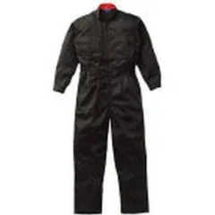 つなぎ服 ブラック M 山田辰 91-87-BC-M (63-6505-73) 1-87山田辰 Auto-Biツナギ服 通年 つなぎ服 男女兼用 ユニセックス