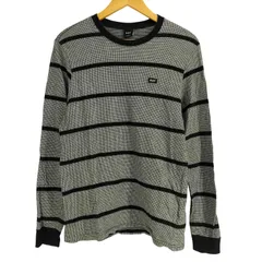 ハフ HUF 千鳥格子柄 ボーダー L/S Tシャツ メンズ JPN：M 
