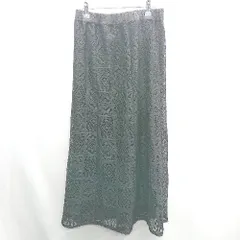 ◇ ⊂ ◎●未使用● CIAOPANIC TYPY 透かし編み レース ウエストゴム ロング 台形 スカート サイズF ブラック レディース E  【1409100032086】