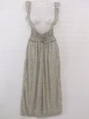 ◇ ◎ one after another NICE CLAUP サス付き 総柄 パンツ ライトベージュ系 パープル系 マルチ レディース P  【中古】 【1209010001468】