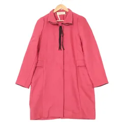 2011AW MARNI マルニ バージンウール ステンカラーコート コンスエロ期 ピンク (レディース 44) 中古 古着 A3596のサムネイル