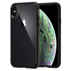 Spigen iPhone XS ケース iPhone X ケース クリア 耐衝撃 米軍MIL規格取得 5.8インチ 対応 ワイヤレス充電 画面保護 レンズ保護 衝撃吸収 ウルトラ・ハイブリッド 057CS22129 (マット・ブラック) 0