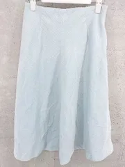 ◇ KBF ケービーエフ URBAN RESEARCH コーデュロイ 膝下丈 台形 スカート サイズF ライトブルー レディース  【1002800845927】