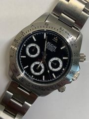 未使用 ELGIN エルジン クロノグラフ クォーツ スピードタイマー 10 