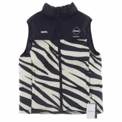 F.C.R.B. エフシーアールビー ベスト 23AW FCRB-232031 DOWN VEST 700FILL POWER 700FILL POWER 700フィル ゼブラ ダウン ベスト ブラック系 オフホワイト系 L【中古】のサムネイル