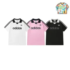 【今日WTO】Adidas / アディダス クローバー本ストライプ ポロネック半袖 T-MA61