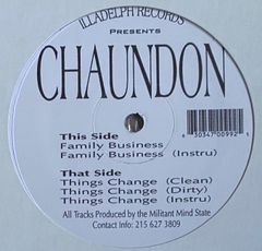 新品未開封‼️送料込‼️CHAUNDON / FAMILY BUSINESS, THINGS CHANGE｜全世界800枚限定12inch正規再発盤！話題の激レアUSアングラ・クラシック！