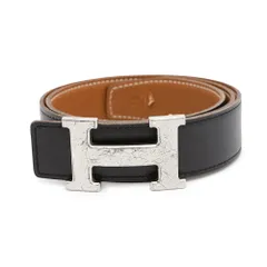 エルメス ベルトのみ　24mm サイズ75 エルメス ベルト 24MM ボックスカーフ/トゴ ブラック/ゴールド