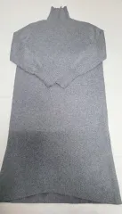 LBL カシミア100 タートルネック ニット ロング丈ワンピース ポール1182/d