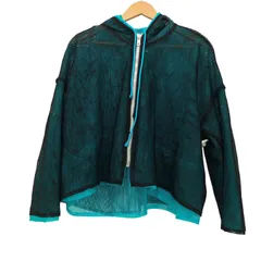イッセイミヤケ ISSEY MIYAKE 90S 92SS ジップアップ メッシュ パーカー レディース JPN：M のサムネイル