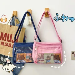 痛バッグ 小さめ ショルダー 痛バ ミニ バック シンプル 黒 白 青 ブラック ホワイト ブルー 缶バッジ キーホルダー 帆布 レディース メンズ 透明 おしゃれ かわいい 人気 推し活 プレゼント 学校 トレンド 推し活 推しごとバッグ かばん 鞄  ミニ