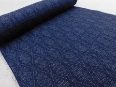 〔楽布特選〕P33095　重要無形文化財　本場　結城紬　蚊絣　解き洗い品　リ・オーダー　オークション　c　base