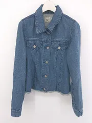 ◇ CIAOPANIC チャオパニック カットオフ 長袖 Ｇジャン デニム ジャケット サイズF ブルー レディース P  【中古】 【1208300003632】