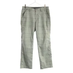 UNDER ARMOUR アンダーアーマー チェック柄 ゴルフ スラックスパンツ 82 グレー メンズ 古着