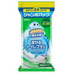 スクラビングバブル 流せるトイレブラシ フローラルソープ 付替え ジャンボパック 24個 その他トイレ用品のサムネイル