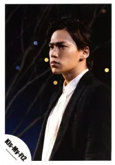 【中古】生写真(ジャニーズ) Kis-My-Ft2/千賀健永/上半身・衣装黒白・体左向き・目線左・背景黒/15夏秋 パンフ＆グッズ/公式生写真