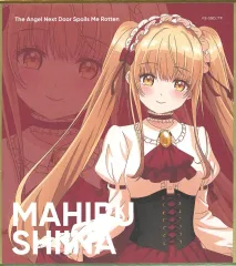 【中古】紙製品 椎名真昼(ドレス・赤/上半身) ミニ色紙 「くじラック お隣の天使様にいつの間にか駄目人間にされていた件 -もしも真昼とデートしたら?-」 I賞