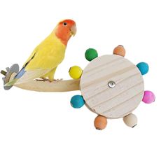 新品 インコ おもちゃ鳥 おもちゃ鳥の止まり木 インコ おもちゃ文鳥スタンド セキセイインコ おもちゃくるくる木製回転スタンド鸚鵡スタンド 鳥かご 噛む玩具 吊下げタイプ バードトイ 止まり木 ストレス解消 知育玩具 オウム セキセイインコ オカメインコ (鳥