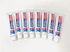 歯磨き粉　150g　ホワイト&ホワイト　ハミガキ　x 8個セット(箱なし)