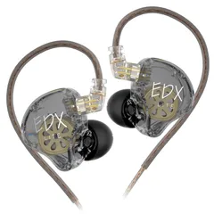 新品 【中間域の音が結構はっきり-コスパは最強】KZ EDX Lite イヤホン有線 カナル型 イヤモニ 有線 イヤフォン1DD 10mmアップダイナミックドライバ ゲーミング 耳掛け HIFI音質 遮音 重低音 ハイエンド 人間工学 低音強化 リケーブル対応
