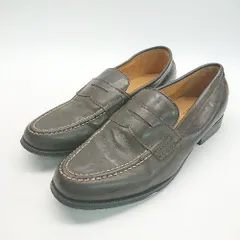 ◇ green label relaxing UNITED ARROWS ステッチ シンプル オシャレ レザーシューズ サイズ8 2/1 ブラウン メンズ E 【1308290006450】のサムネイル