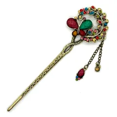 かんざし 簪 髪留め 髪飾り ヘアアクセサリー レディース アンティーク調 蝶々