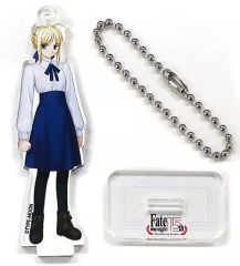 [중고] 잡화 세이버(사복/화이트) 아크릴 마스코트 [TYPE-MOON전 Fate/stay night -15년의 궤적-]