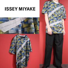 極美品 ISSEY MIYAKE MEN マルチカラー Tシャツ イッセイミヤケ - メルカリ