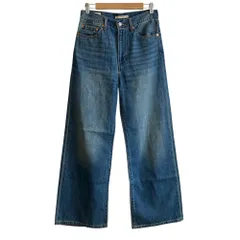 美品 25SS Spick and Span スピックアンドスパン リーバイス 別注 SMU RIBCAGE WIDE LEG ワイド デニムパンツ ジーンズ W27 ブルー レディース 古着 中古 USED