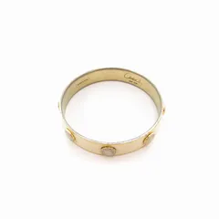 コーチ COACH ブレスレット バングル 白 ホワイト ゴールド色 /UO 1101