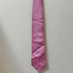 (^w^)b ジバンシー GIVENCHY ブランドロゴ スクエア ピンク シルク イタリア製 ネクタイ メンズ レディース ユニセックス 総柄 オシャレ かっこいい かわいい 70s80s90s ビンテージ レトロ 昭和