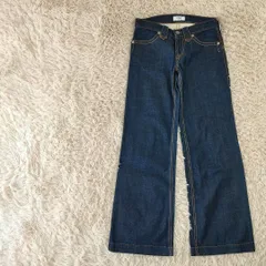 日本製ドミンゴDMGディーエムジーデニムストレートジーンズGパン紺ネイビーS