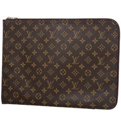 【在庫一掃】 ルイ・ヴィトン Louis Vuitton ポッシュ ドキュマン セカンドバッグ ビジネス ブリーフケース クラッチバッグ モノグラム ブラウン M53456 メンズ 【中古】